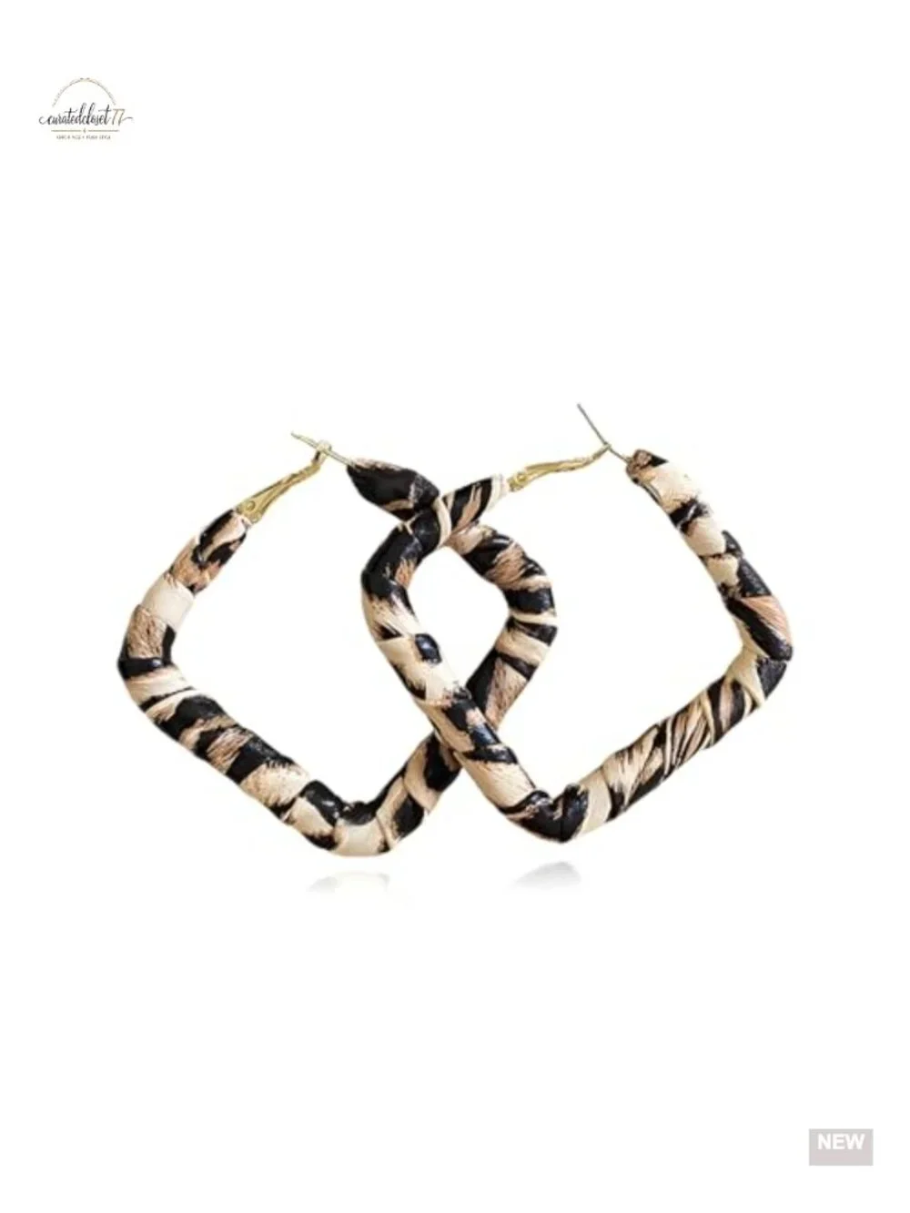 Bohemian Geometric U-Shaped Teardrop Statement Dangle Earrings